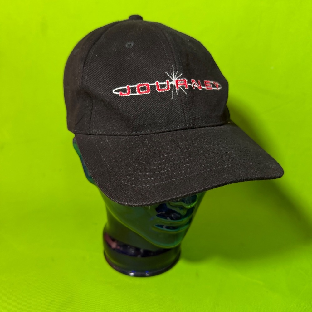 Vintage Journey Band Hat 1998-99 Vacation's Over World Tour Snapback Cap Black